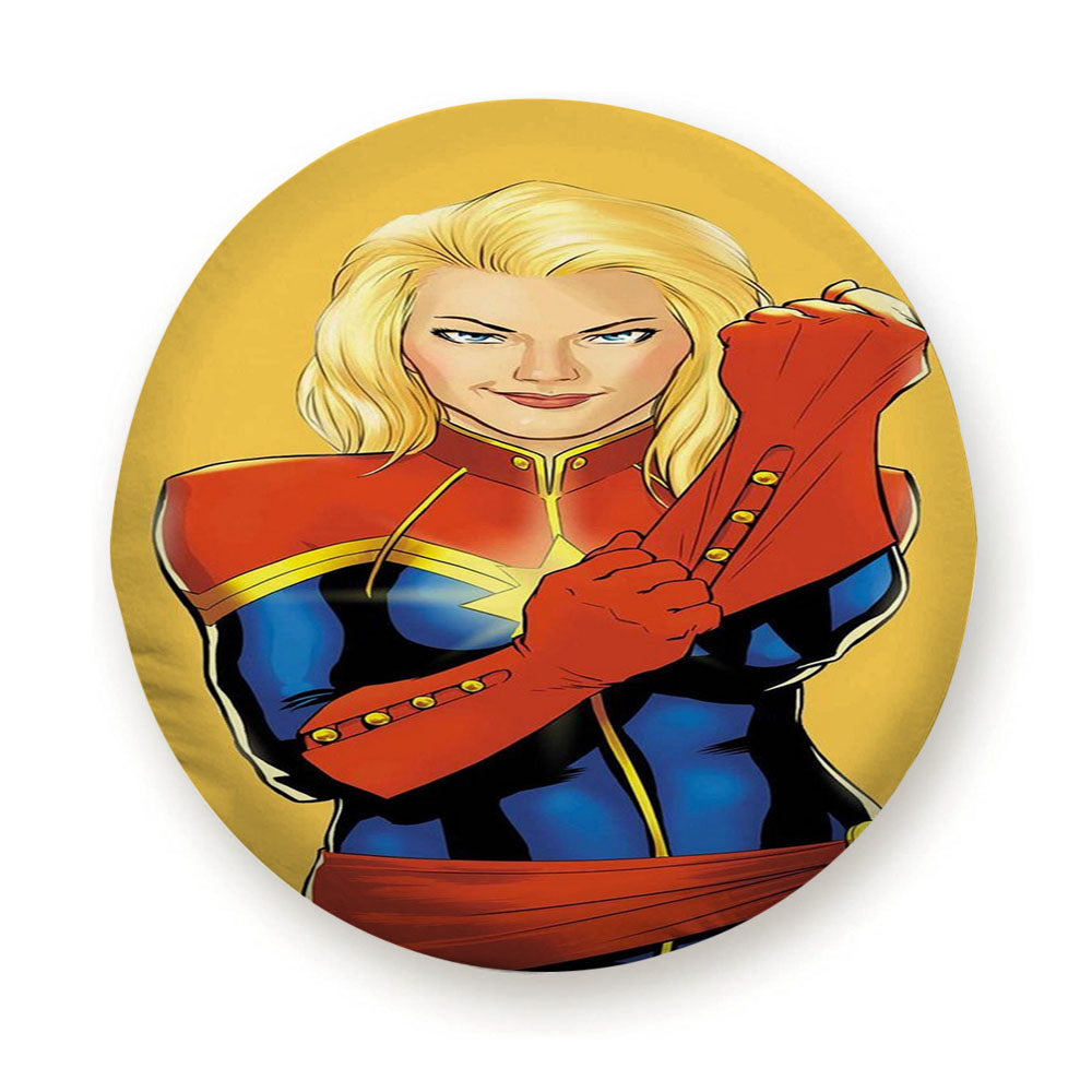 Captain Marvel Animated Poster Tire Cover
