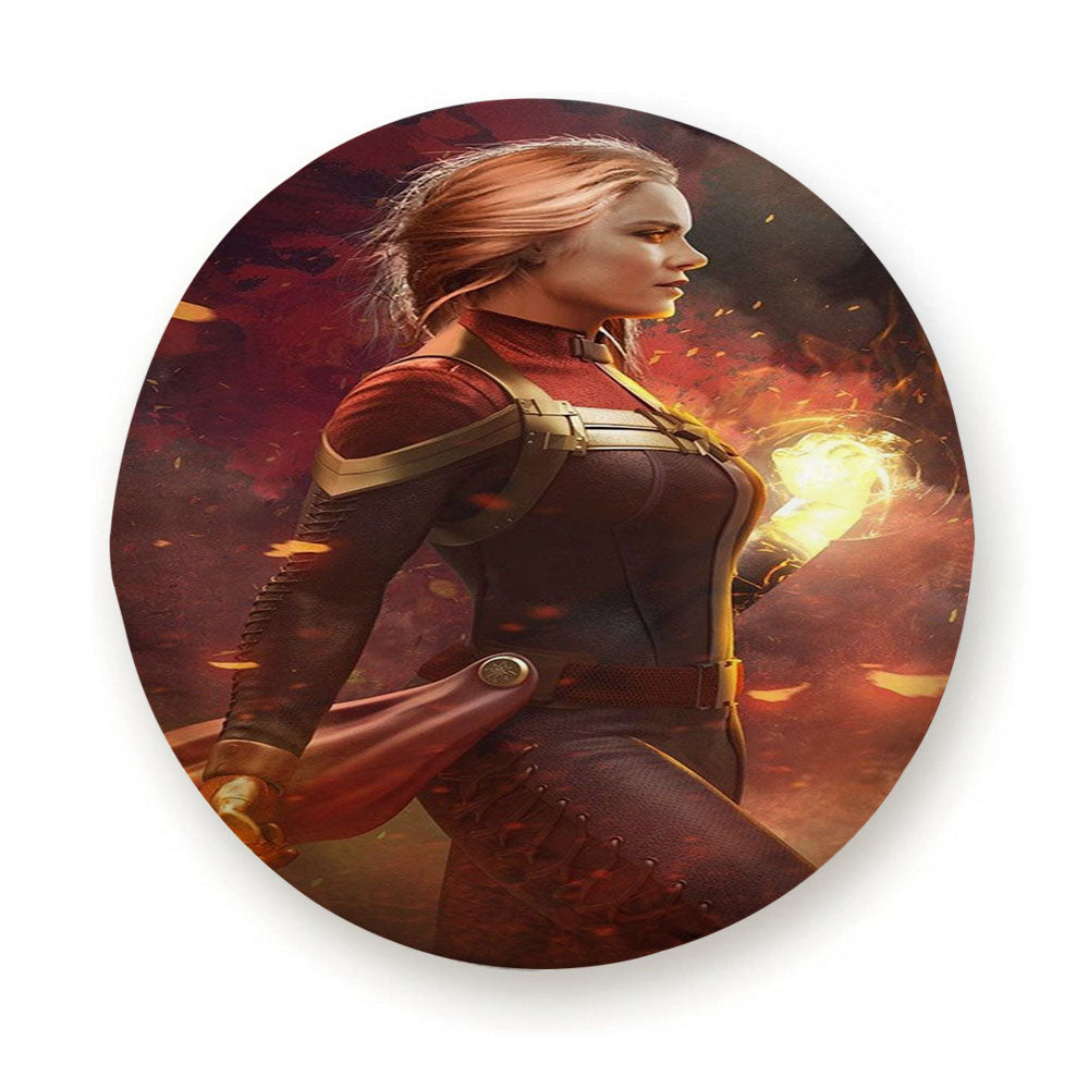 Captain Marvel Art Tire Cover
