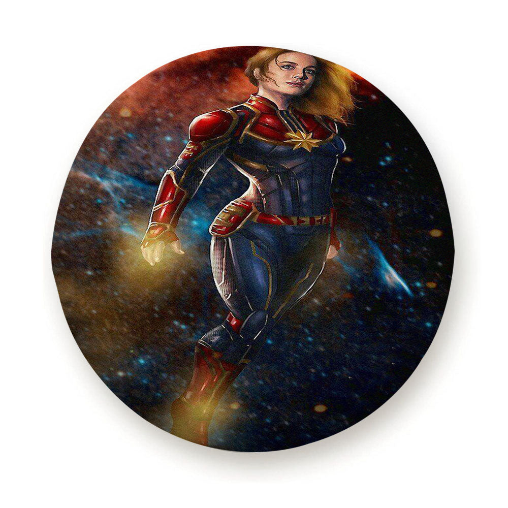 Captain Marvel Fly On The Planet Tire Cover