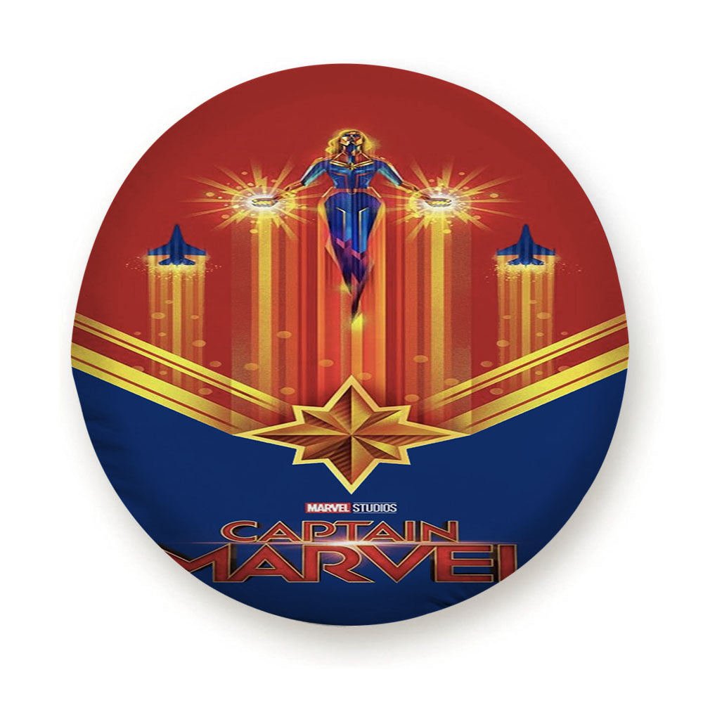 Captain Marvel Power Minimalist Poster Tire Cover