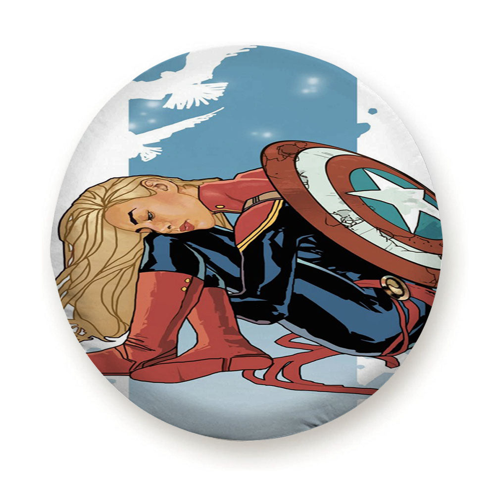 Captain Marvel Wallpaper Tire Cover