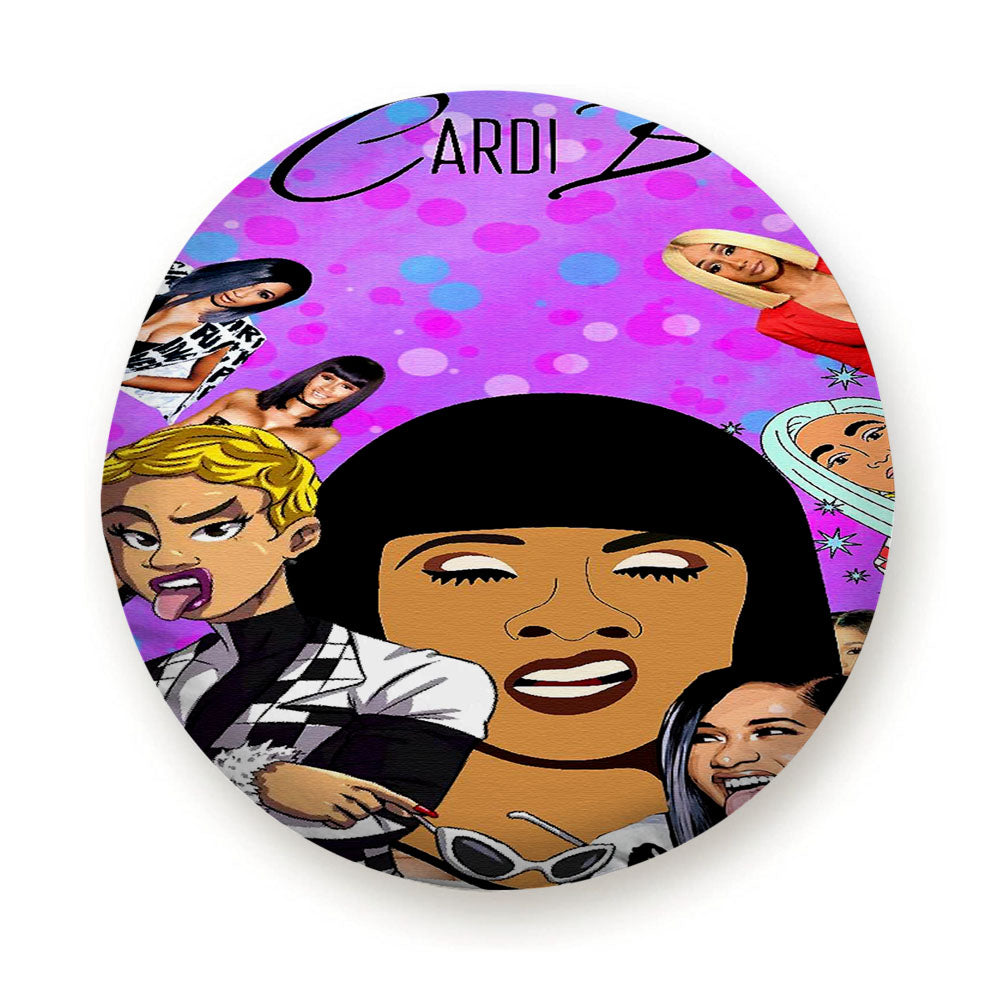 Cardi B Pattern Face Tire Cover