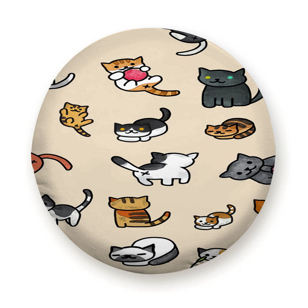 Cats Cartoon Pattern Tire Cover