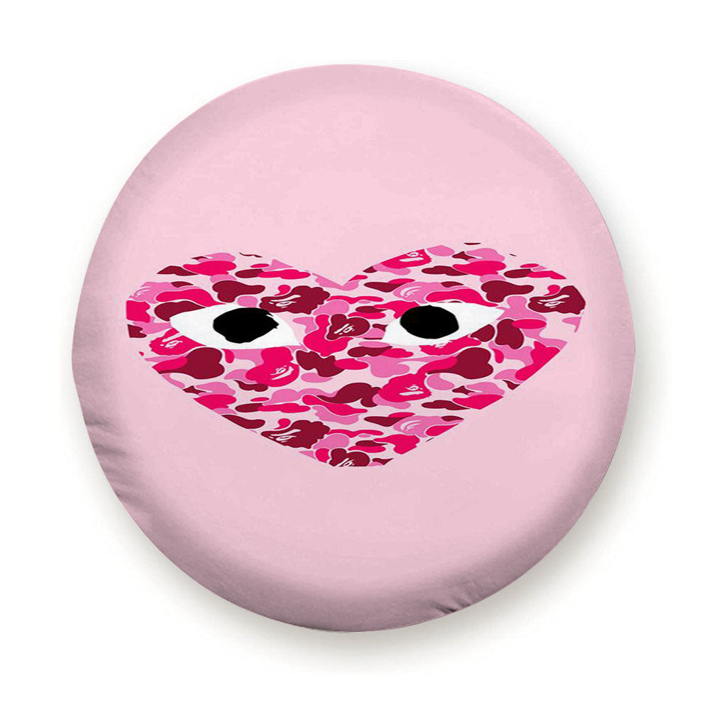 Cdg Love Bape Pattern Style Tire Cover