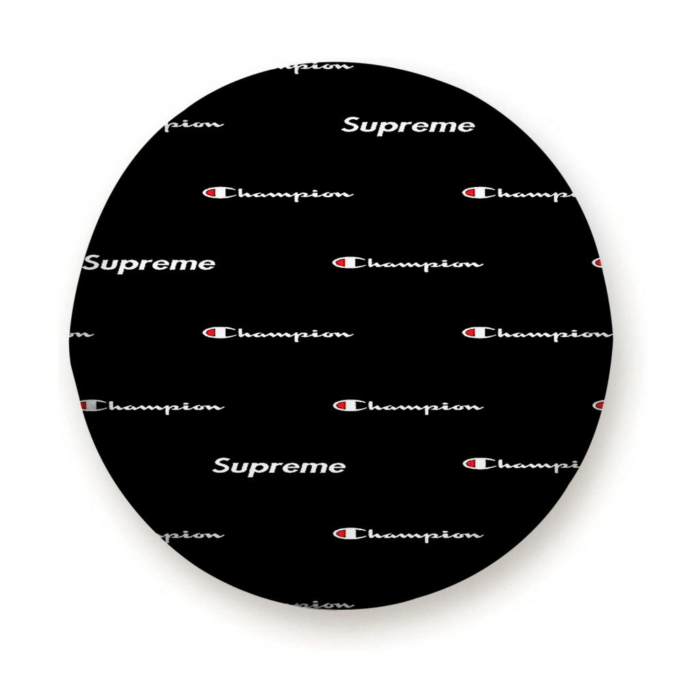 Champion Doodle Black Emblem Tire Cover