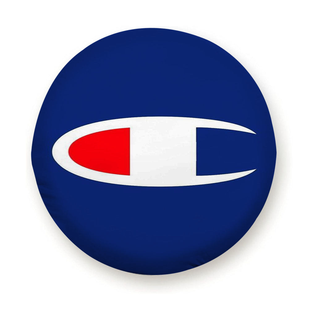 Champion In Blue Big Logo Tire Cover