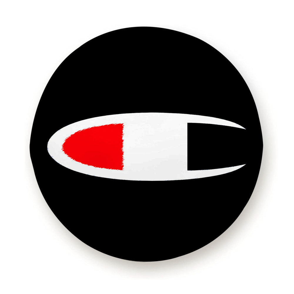 Champion Logo Black Tire Cover