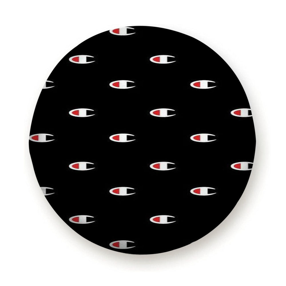 Champion Style Pattern In Black Tire Cover