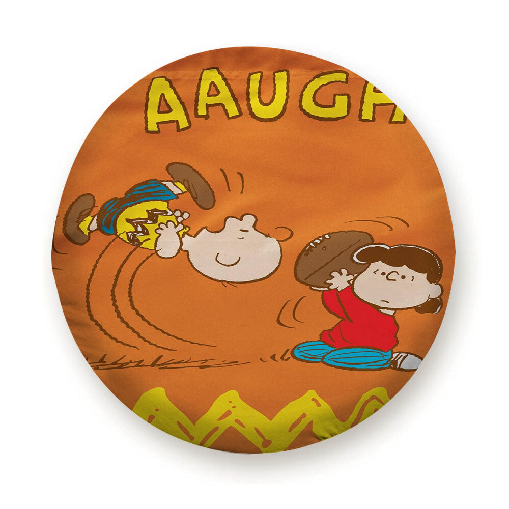 Charlie Brown And Lucy Football Tire Cover