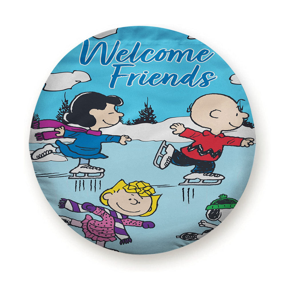 Charlie Brown Peanuts Gang Winter Tire Cover