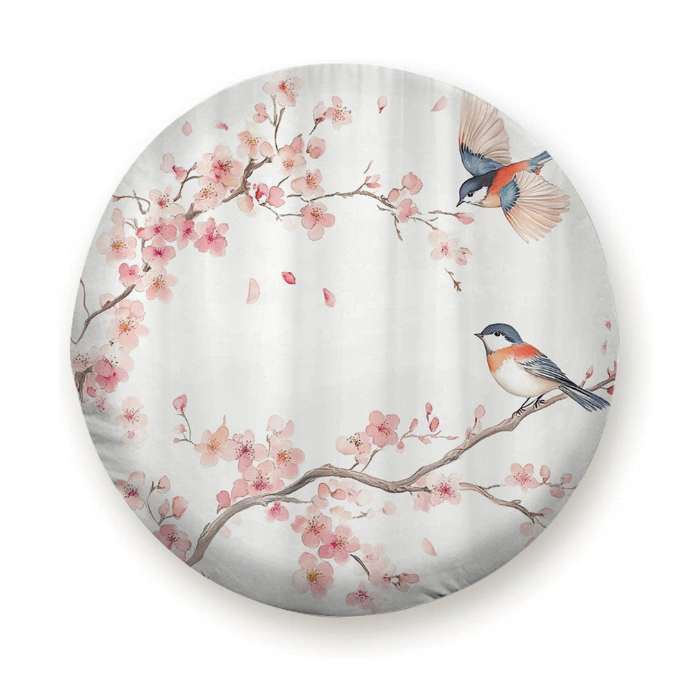 Cherry Blossom Bird Tire Cover