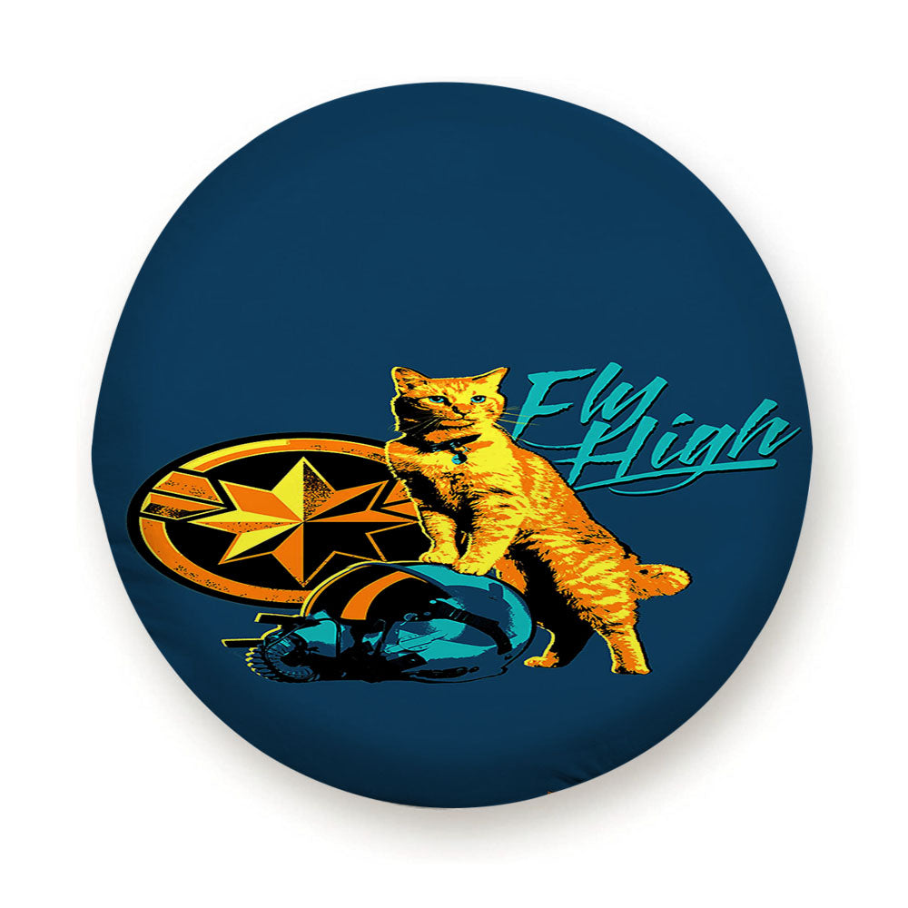 Chewie Captain Marvel Goose Poster Tire Cover