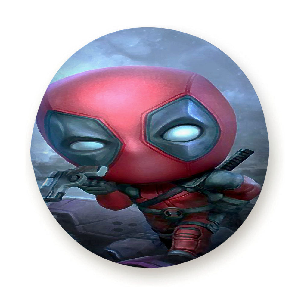 Chibi Fancy Deadpool Tire Cover
