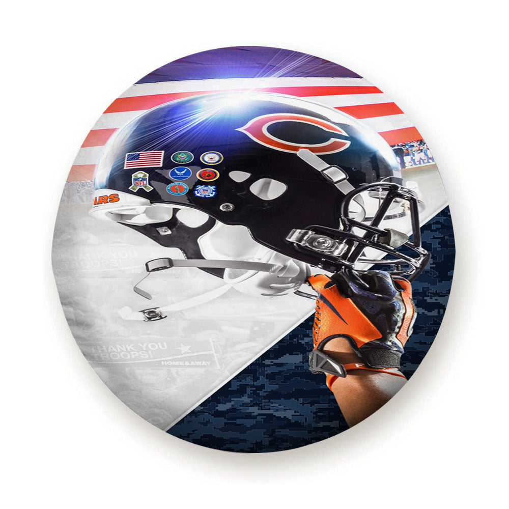 Chicago Bears Helmet Logo Tire Cover