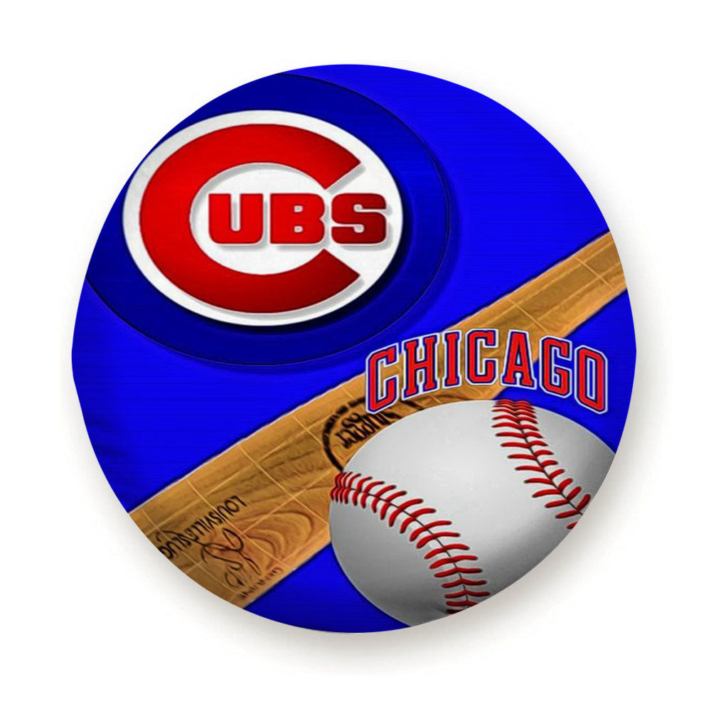 Chicago Cubs Baseball Logo Stick Tire Cover
