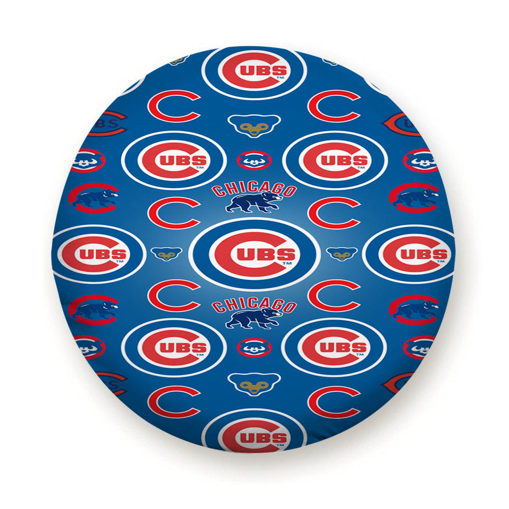 Chicago Cubs Logo Pattern Blue Tire Cover