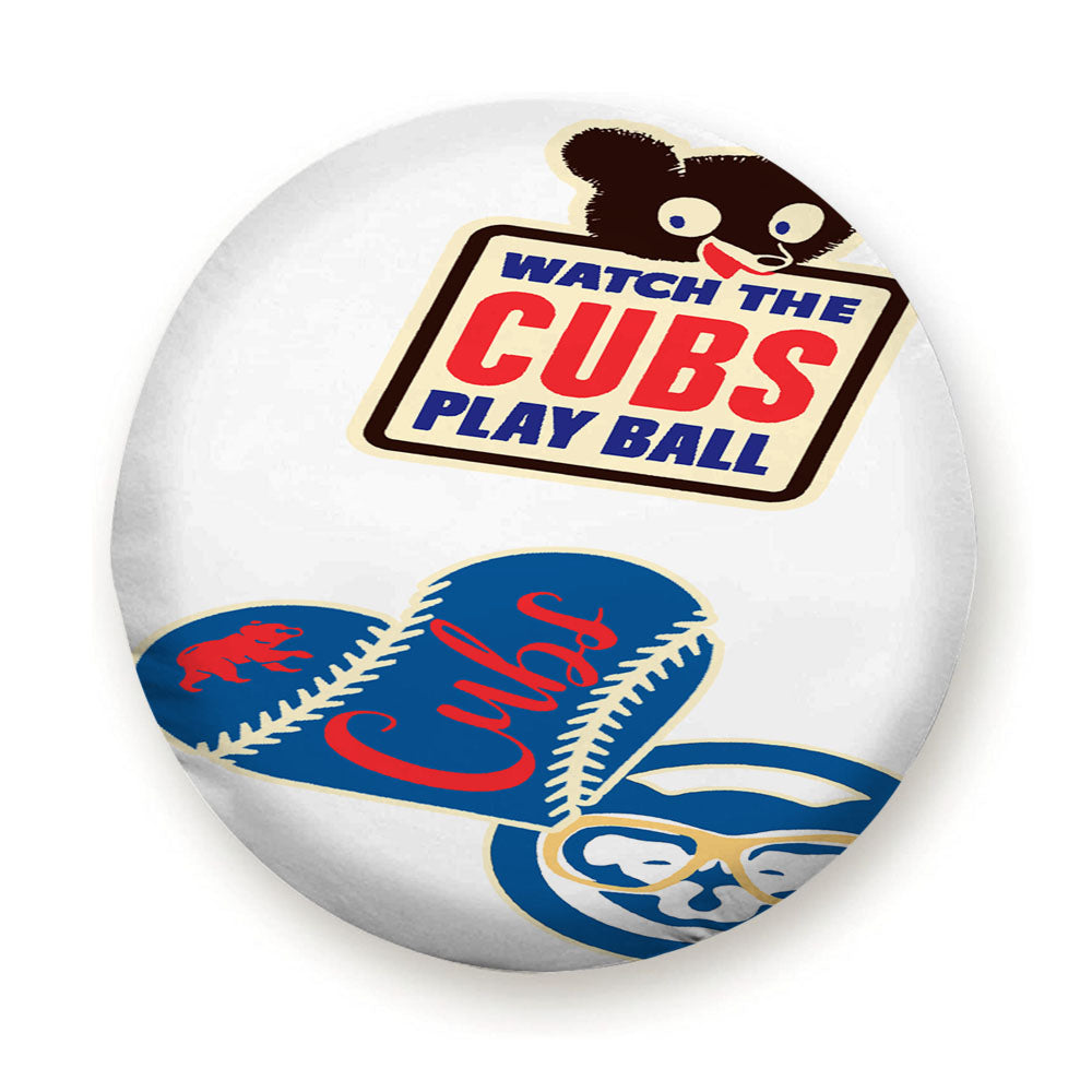 Chicago Watch The Cubs Baseball Tire Cover