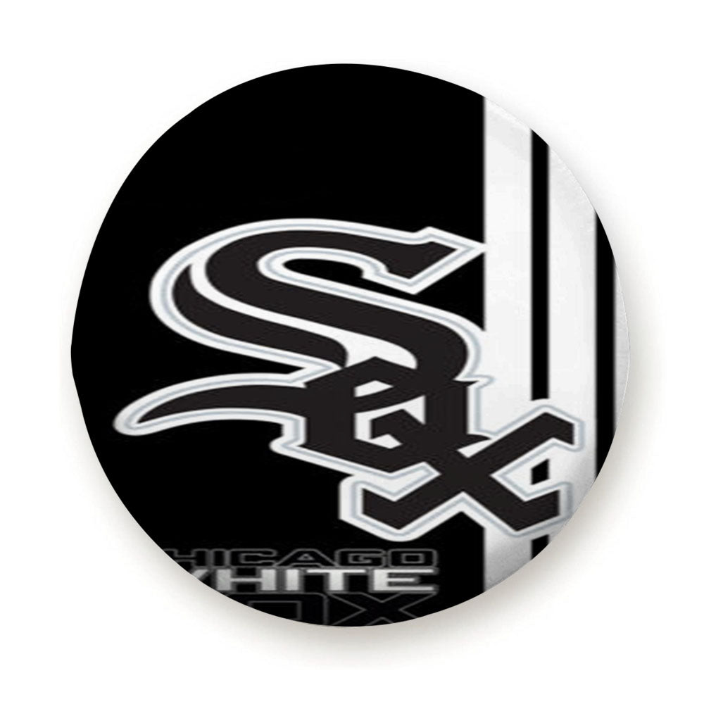 Chicago White Sox Baseball Black White Tire Cover