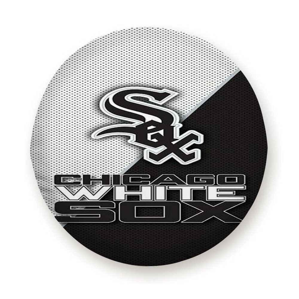 Chicago White Sox Black White Logo Tire Cover