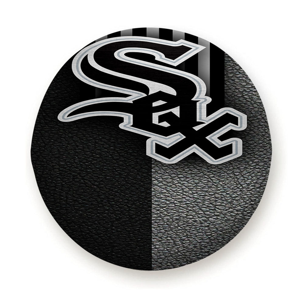 Chicago White Sox Leather Texture Tire Cover