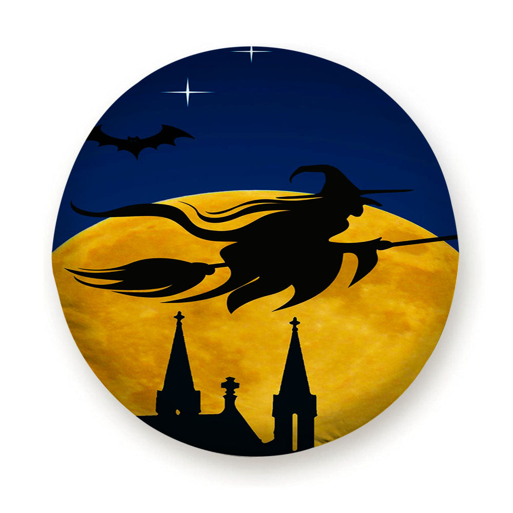Classic Witch Halloween Tire Cover