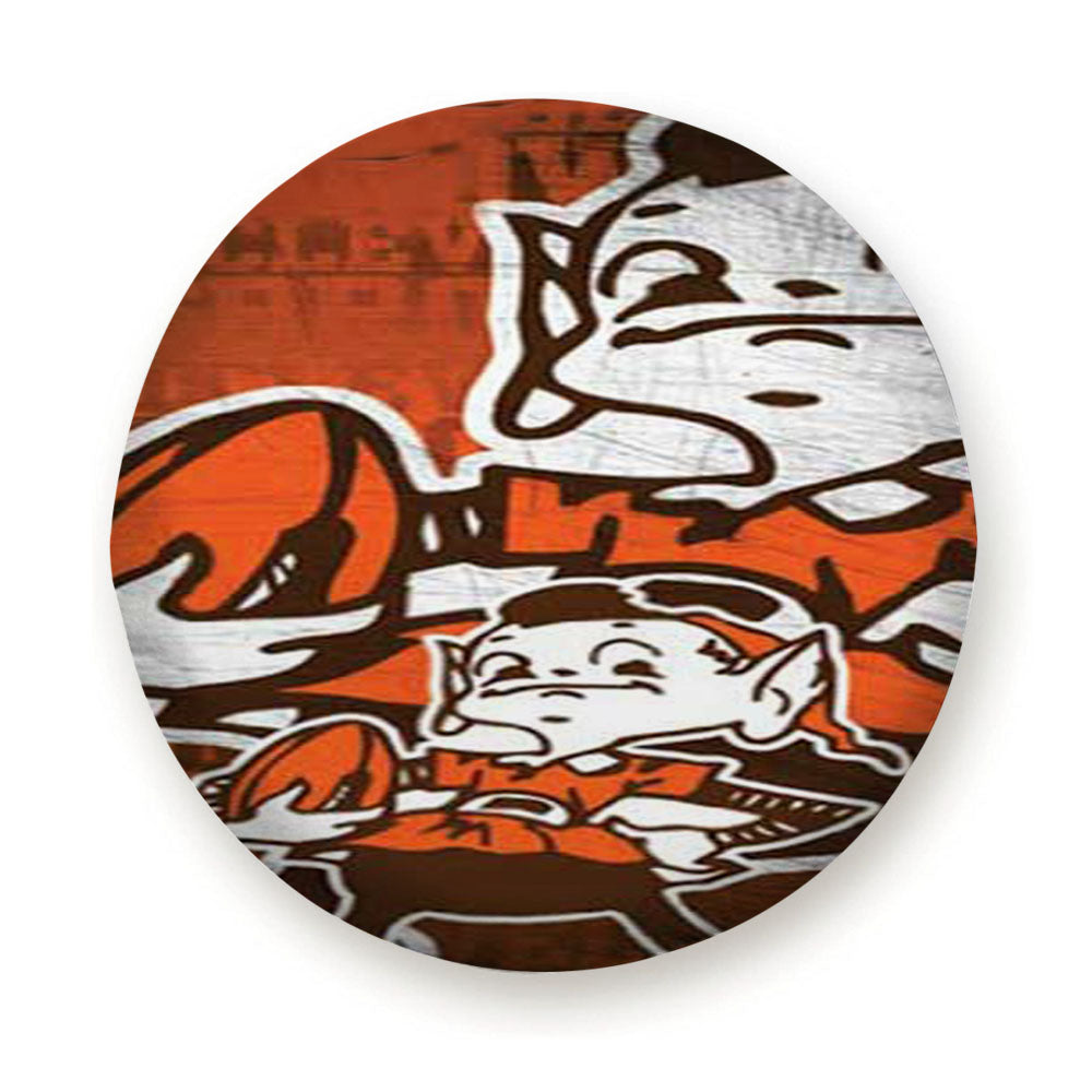 Cleveland Browns Vintage Overlap Tire Cover