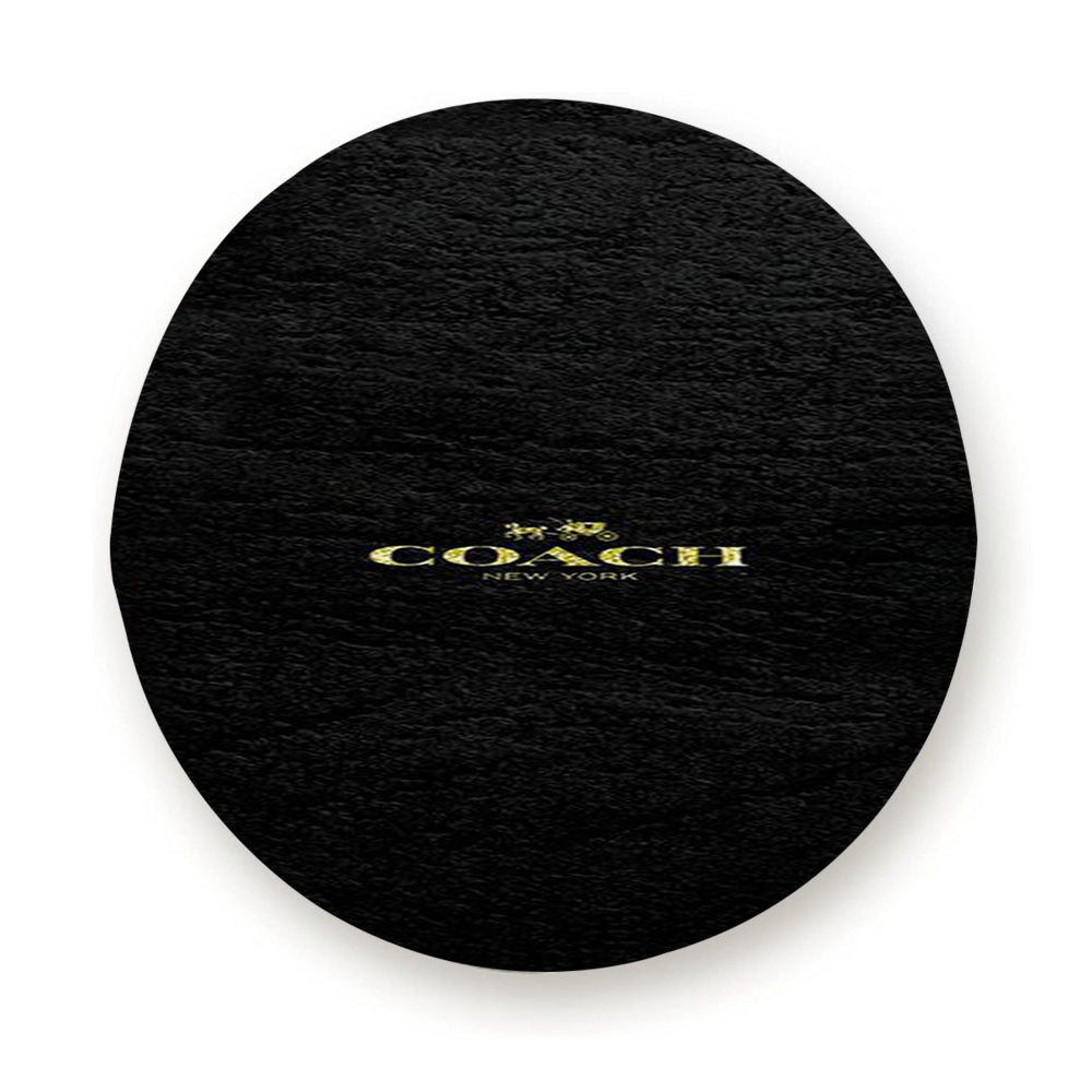 Coach New York Black Leather Tire Cover