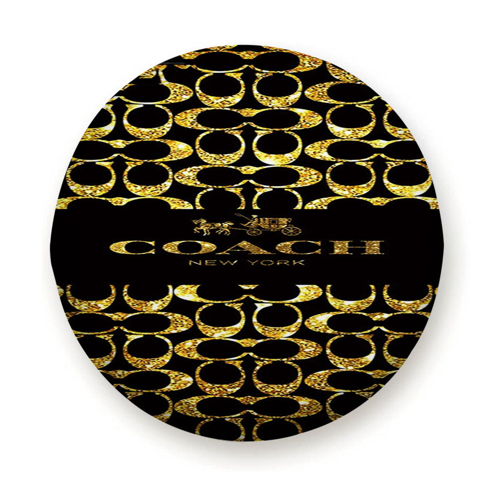 Coach New York Golden Tire Cover