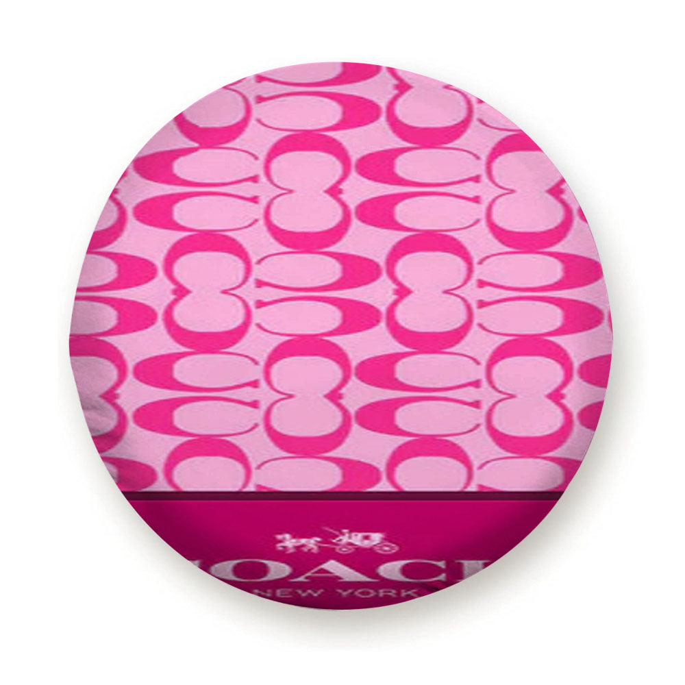 Coach New York Pink Pattern Tire Cover