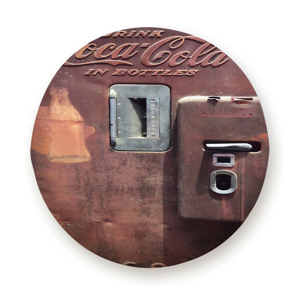 Coca Cola Wood Vending Machine Tire Cover