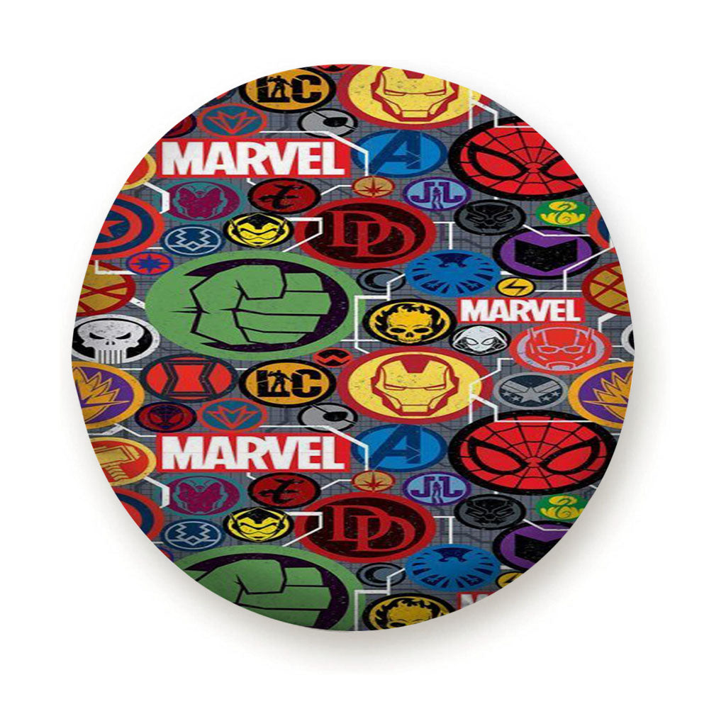 Collage Logo Of Marvel Heroes Tire Cover