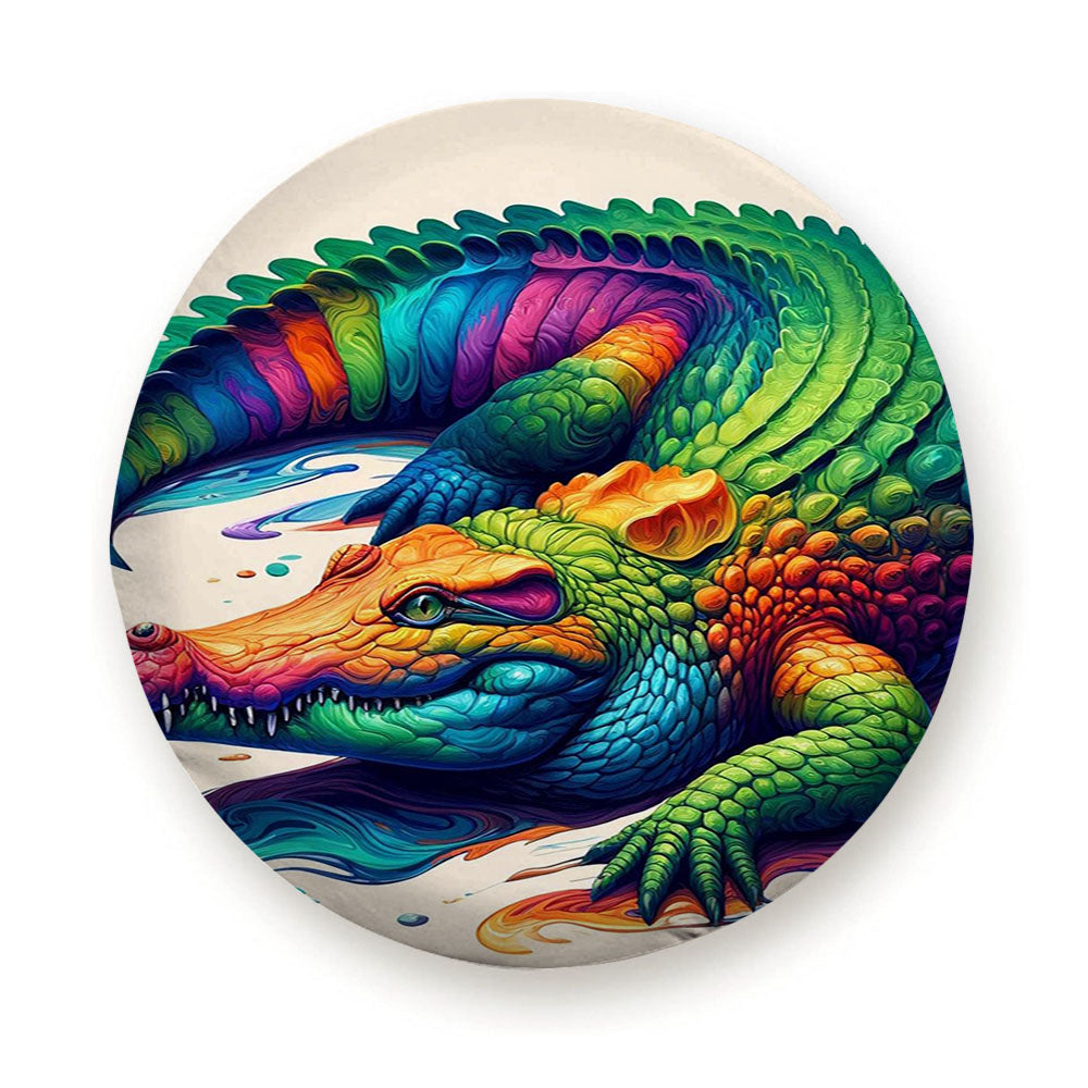 Colorful Alligator Tire Cover