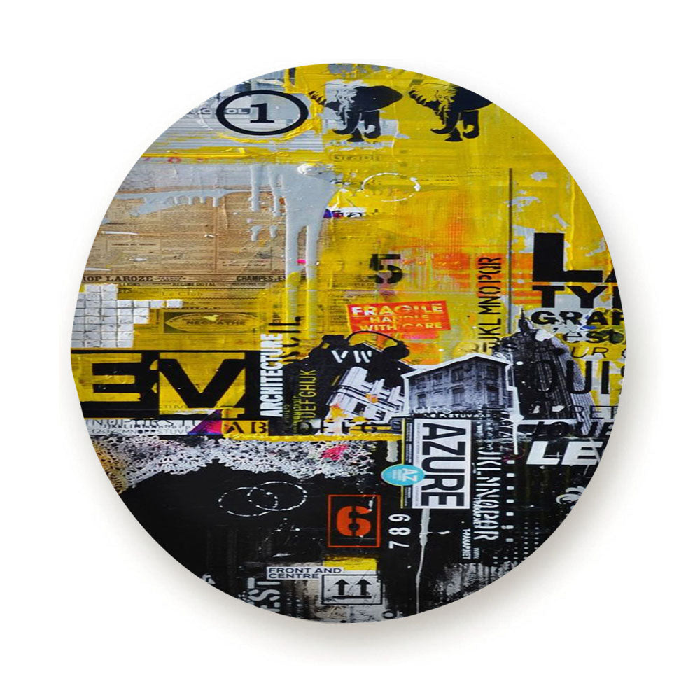 Contemporary Collage Hypebeast Pattern Tire Cover