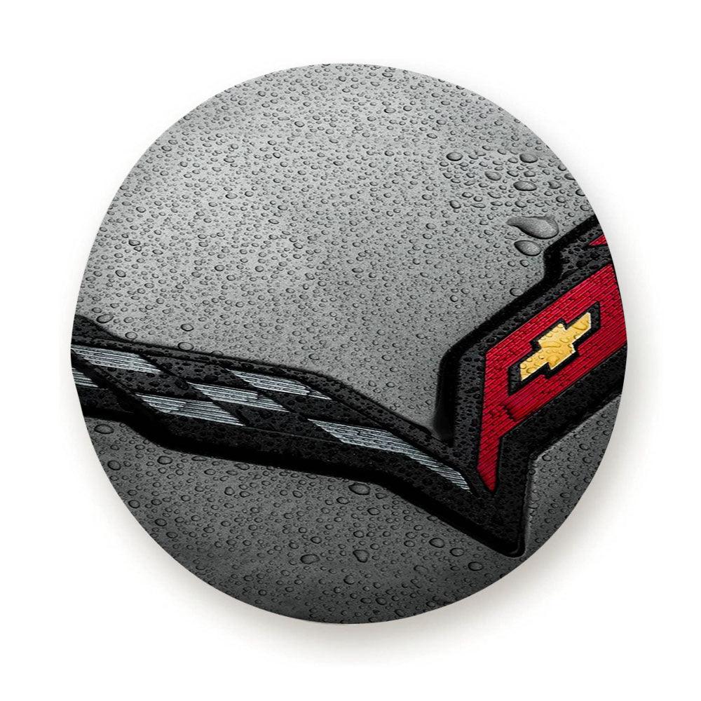 Corvette Water Drop Logo Tire Cover