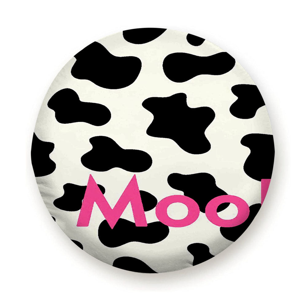 Cow Moo Pattern Tire Cover