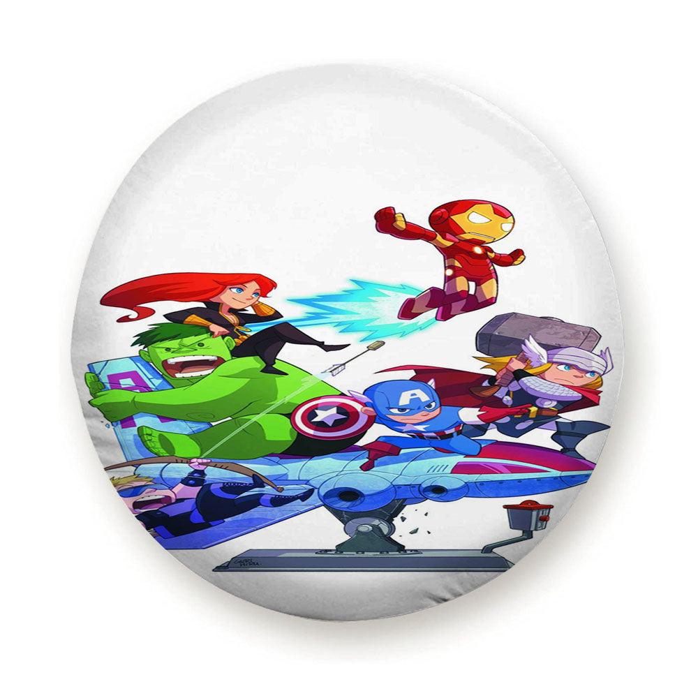 Cute Avengers Tire Cover
