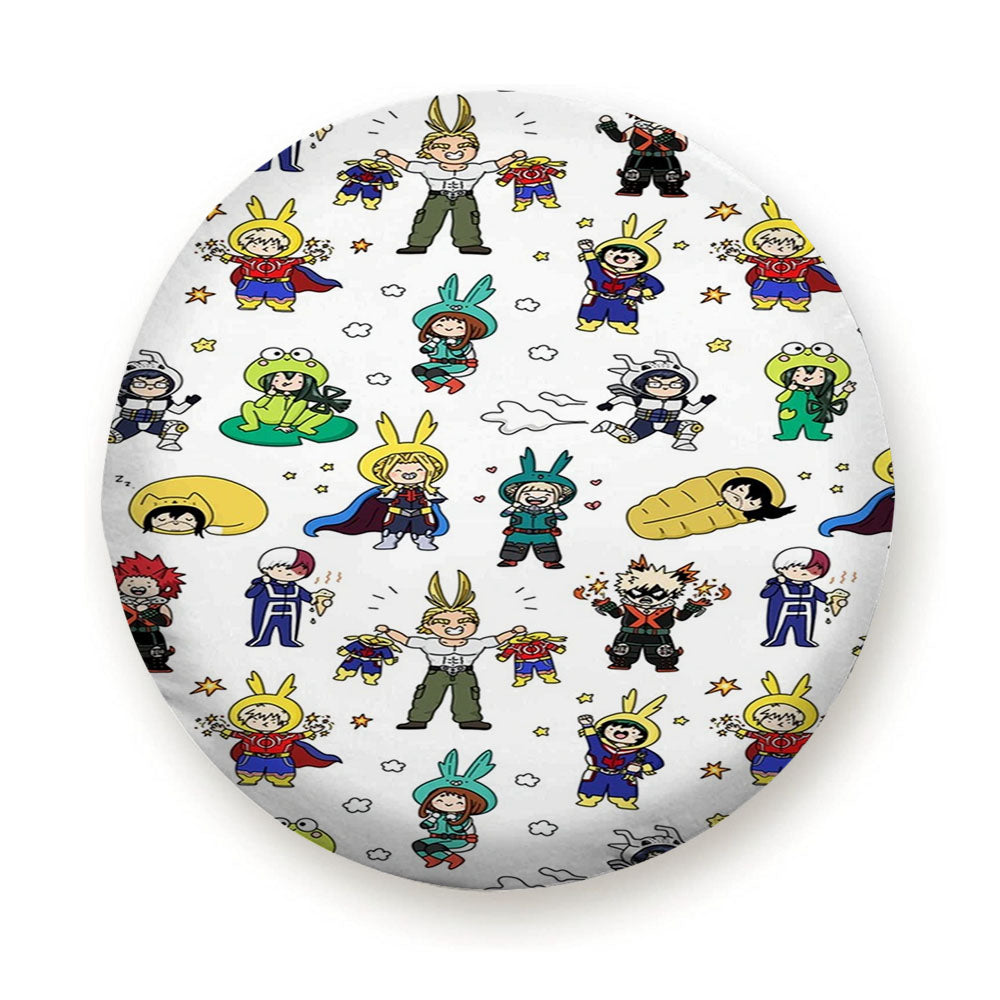 Cute Boku No Hero Academia Characters Pattern Tire Cover