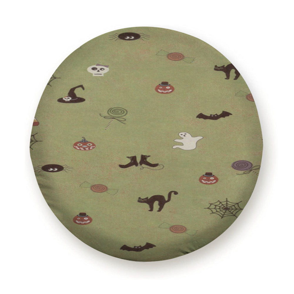 Cute Halloween Pattern Wallpaper Tire Cover