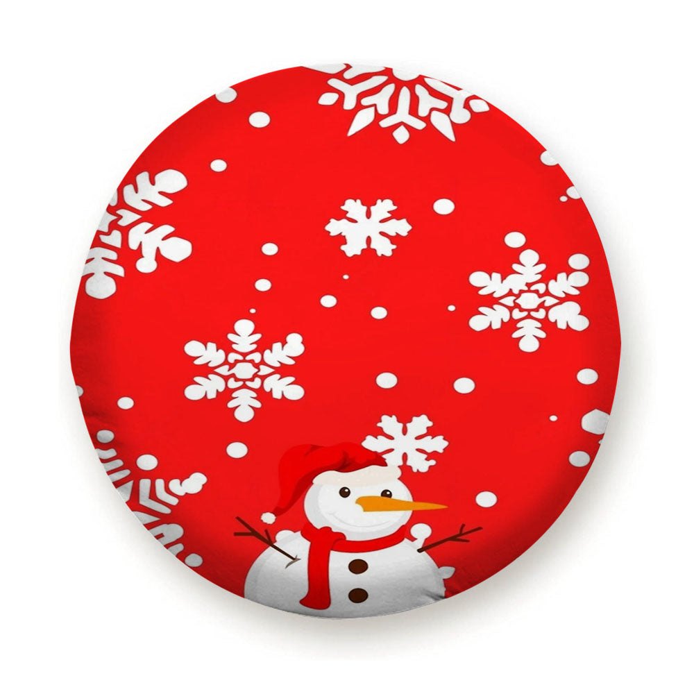 Cute Snowman Design For Christmas And Winter Tire Cover