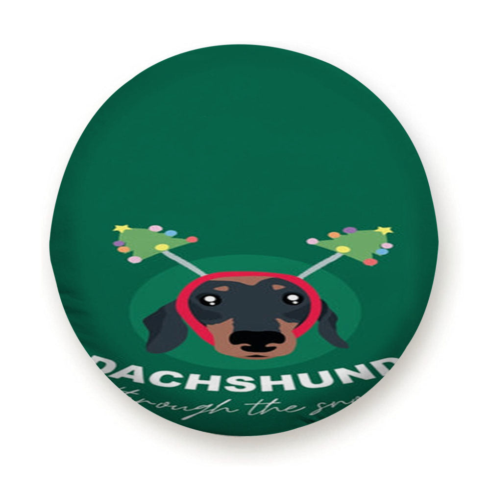 Dachshund Through The Snow Tire Cover