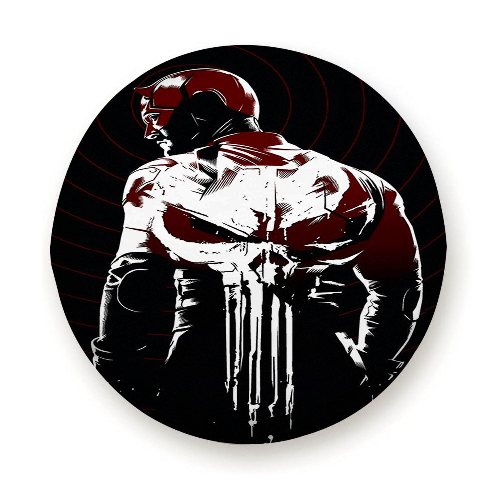 Daredevil X Punisher Poster Tire Cover