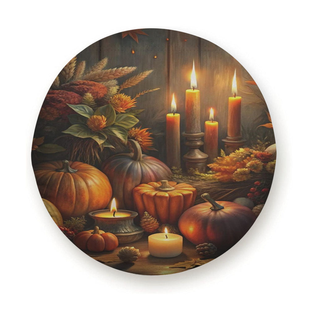 Dark Autumn Ambience House Banner Tire Cover