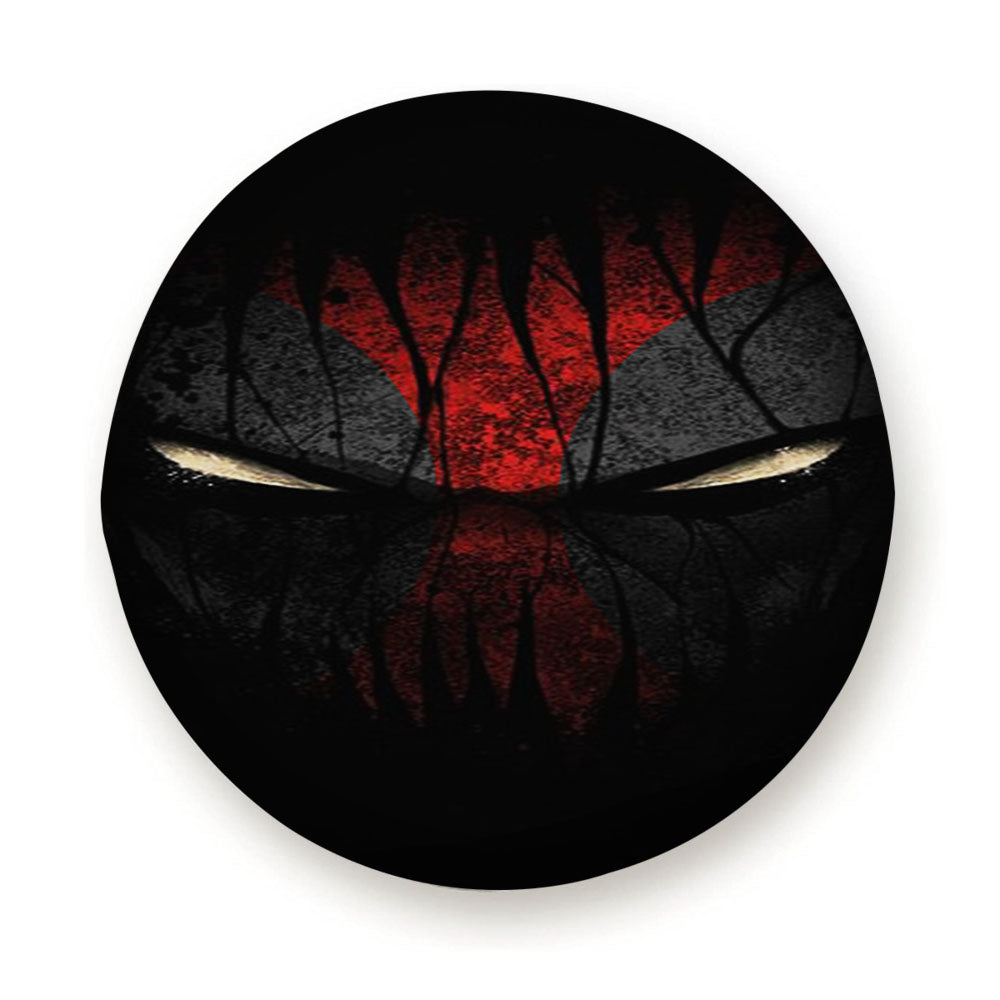 Dark Mask Deadpool Tire Cover