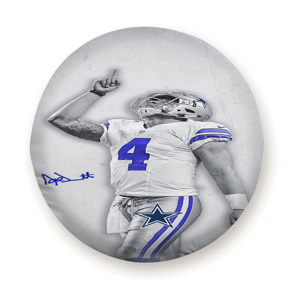 Dc Dak Prescott With Signature Art Tire Cover