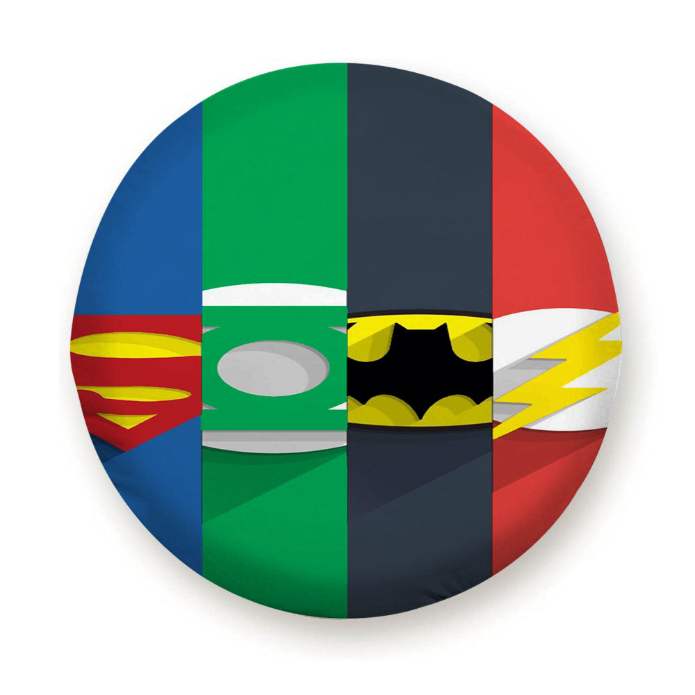 Dc Superheroes Group Tire Cover