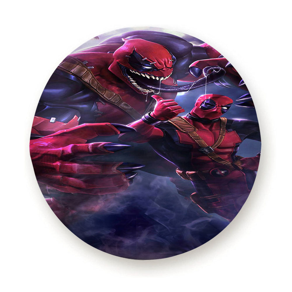 Deadpool2 And Monster Tire Cover