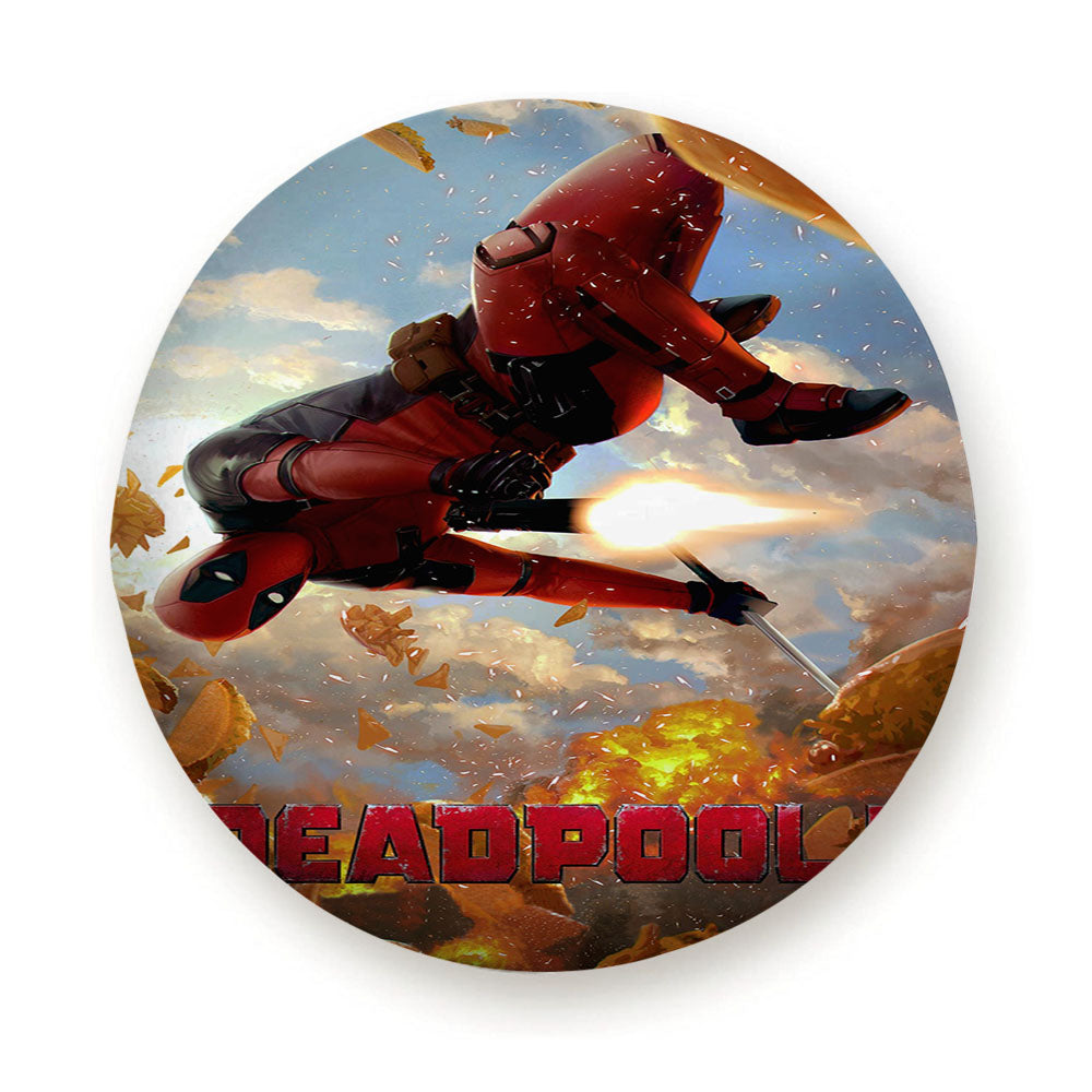 Deadpool 2 Movie Poster Gold Tire Cover