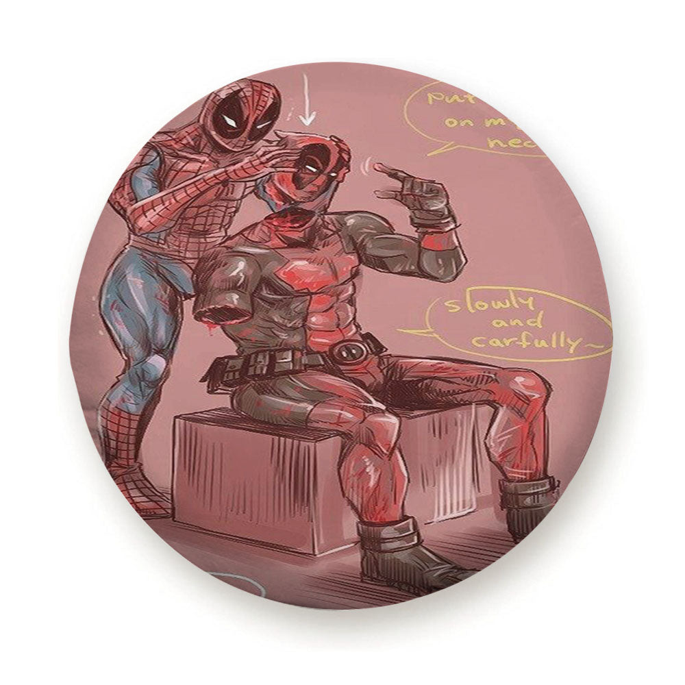 Deadpool And Spiderman Bhee Tire Cover