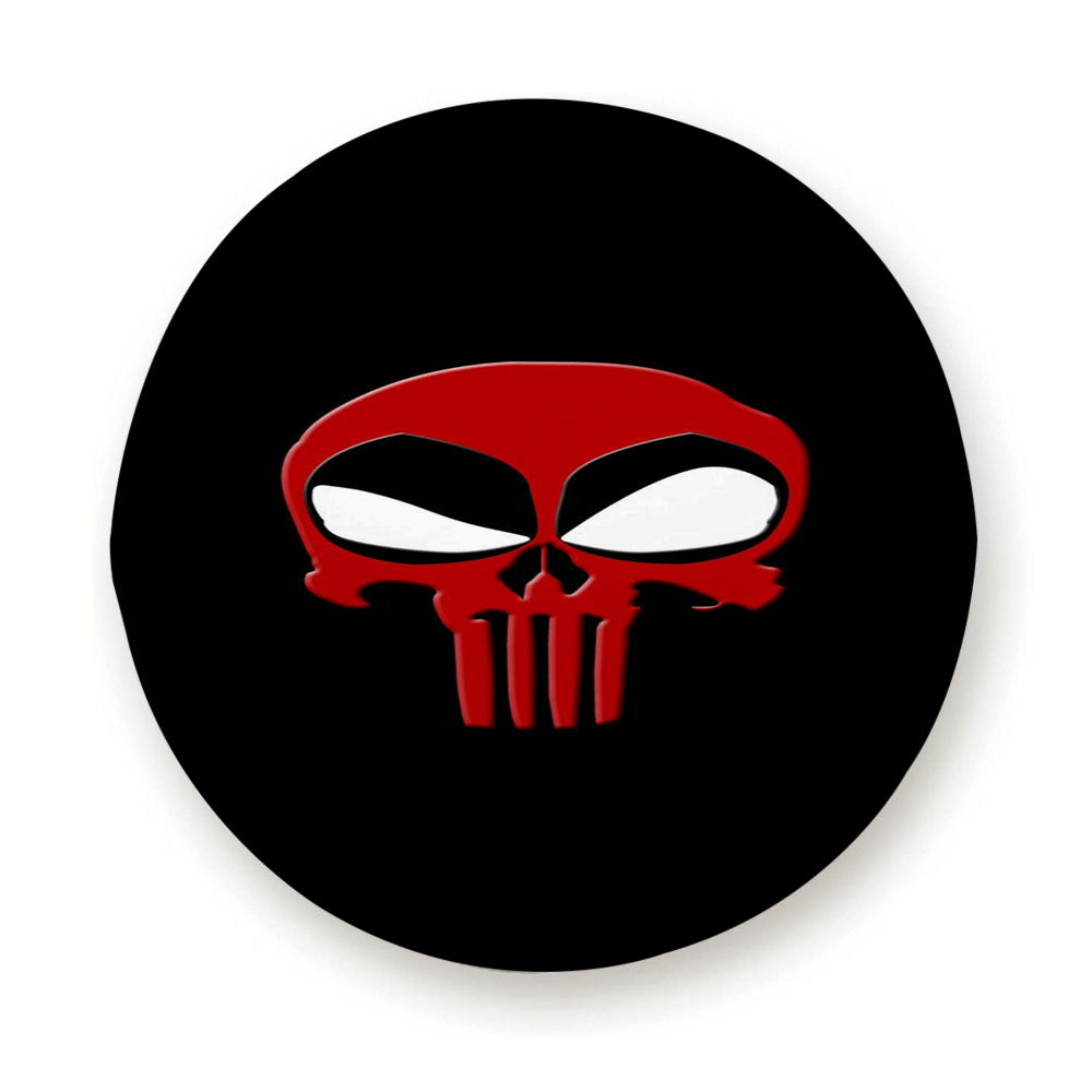 Deadpool And The Punisher Crossover Logo Tire Cover