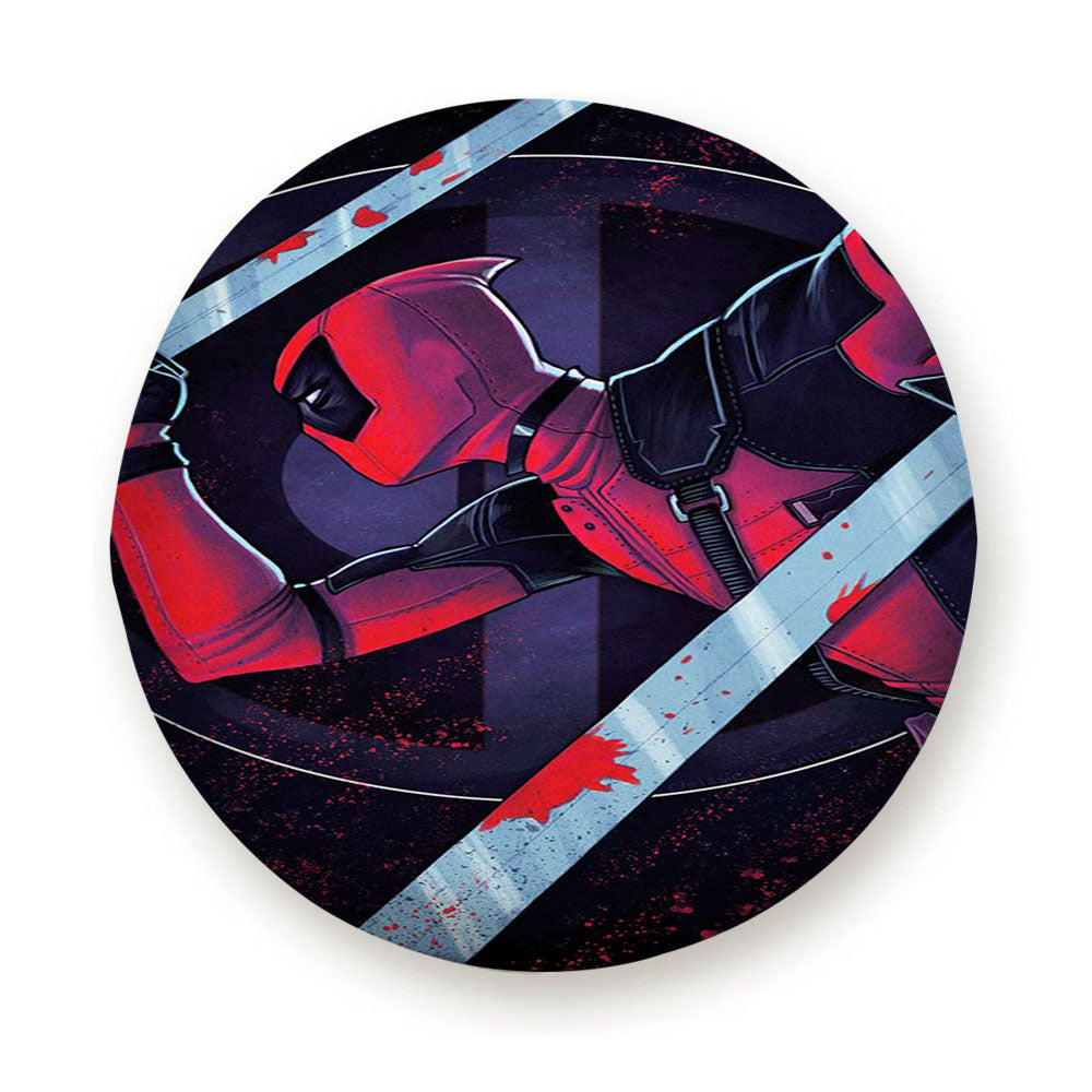 Deadpool Artwork Tire Cover